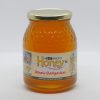 Large sized glass jar of local hay fever honey to reduce pollen allergy