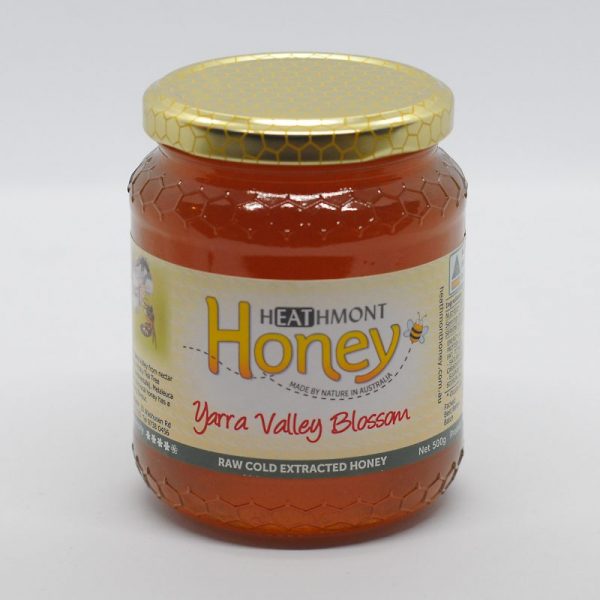 Medium sized glass jar of Yarra Valley Blossom honey